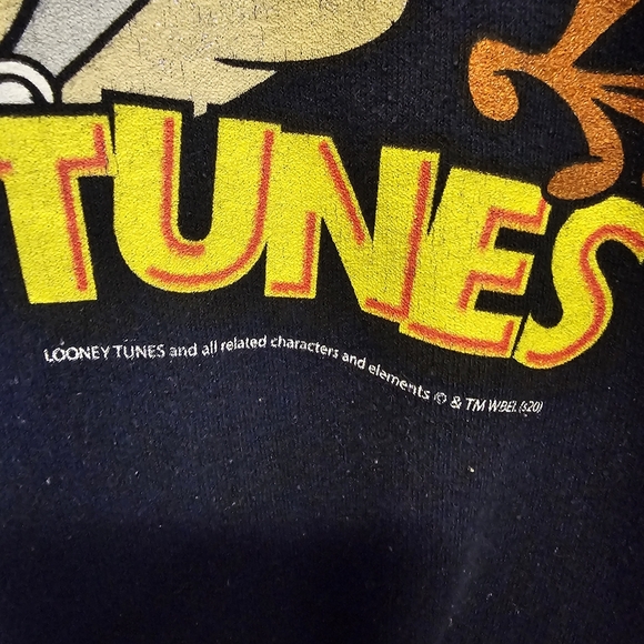 Vintage Warner Bros. Navy Blue Men's Sweater - Picture 3 of 8